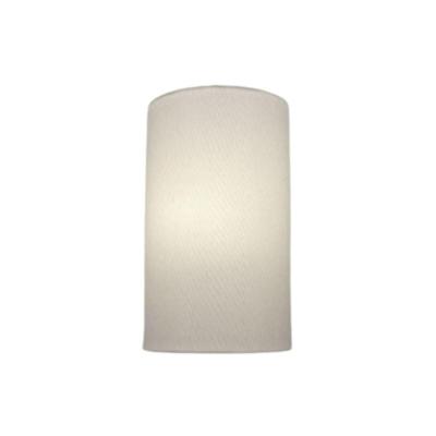 Arandela Meia Cana Vivare Md-2031 Cúpula Em Tecido 30-18x16cm - Bivolt Branco 127-220v