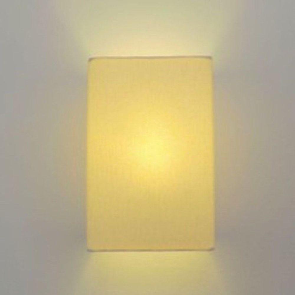 Arandela Retangular Retro Vivare Md-2029 Cúpula Em Tecido 18x10x30cm - Bivolt Algodão-crú 127-220v - 6