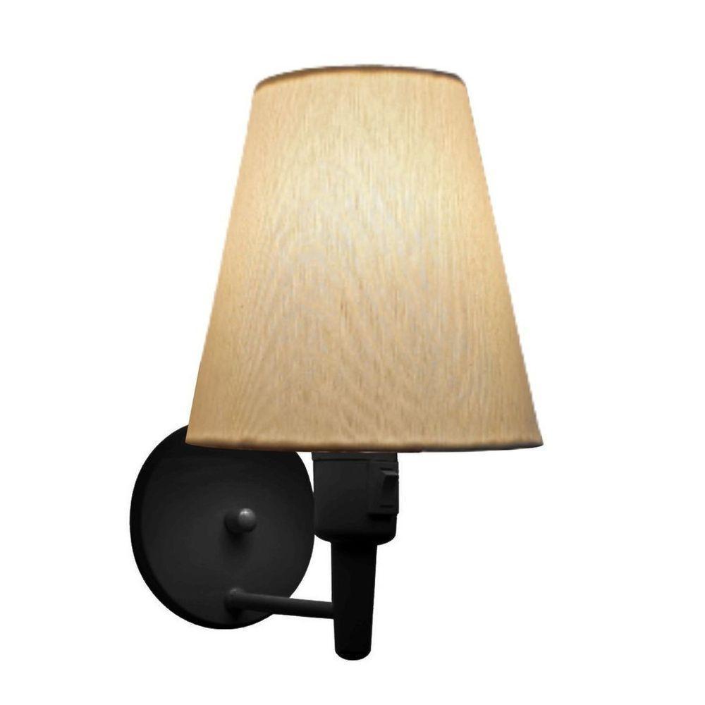 Lustre Pendente Quadrado Vivare Md-4075 Cúpula Em Tecido 30/50x50cm - Bivolt Preta-algodão Crú 110v/220v - 1