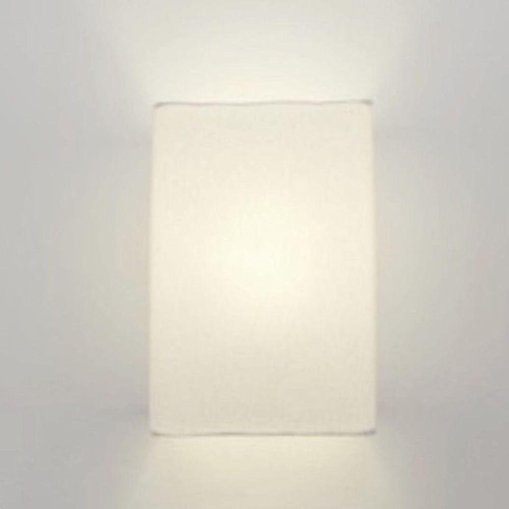 Arandela Retangular Retro Md-2029 Cúpula Em Tecido 18x10x30cm Branco - Bivolt - 5