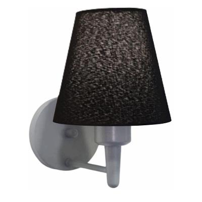Arandela Parede Vivare Md-2004 Cinza Cúpula Em Tecido - Bivolt Cinza-preto 127-220v