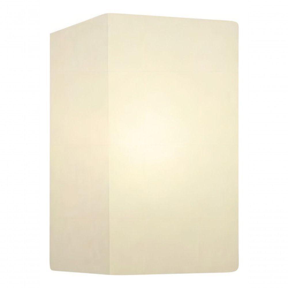 Arandela Retangular Retro Md-2002 Cúpula Em Tecido 25-16x10cm Branco - Bivolt - 4