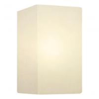 Arandela Retangular Retro Md-2002 Cúpula Em Tecido 25-16x10cm Branco - Bivolt