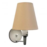 Arandela Cone Md-2013 Branco C- Inter Liga E Desl Cúpula Em Tecido Palha - Bivolt - 6