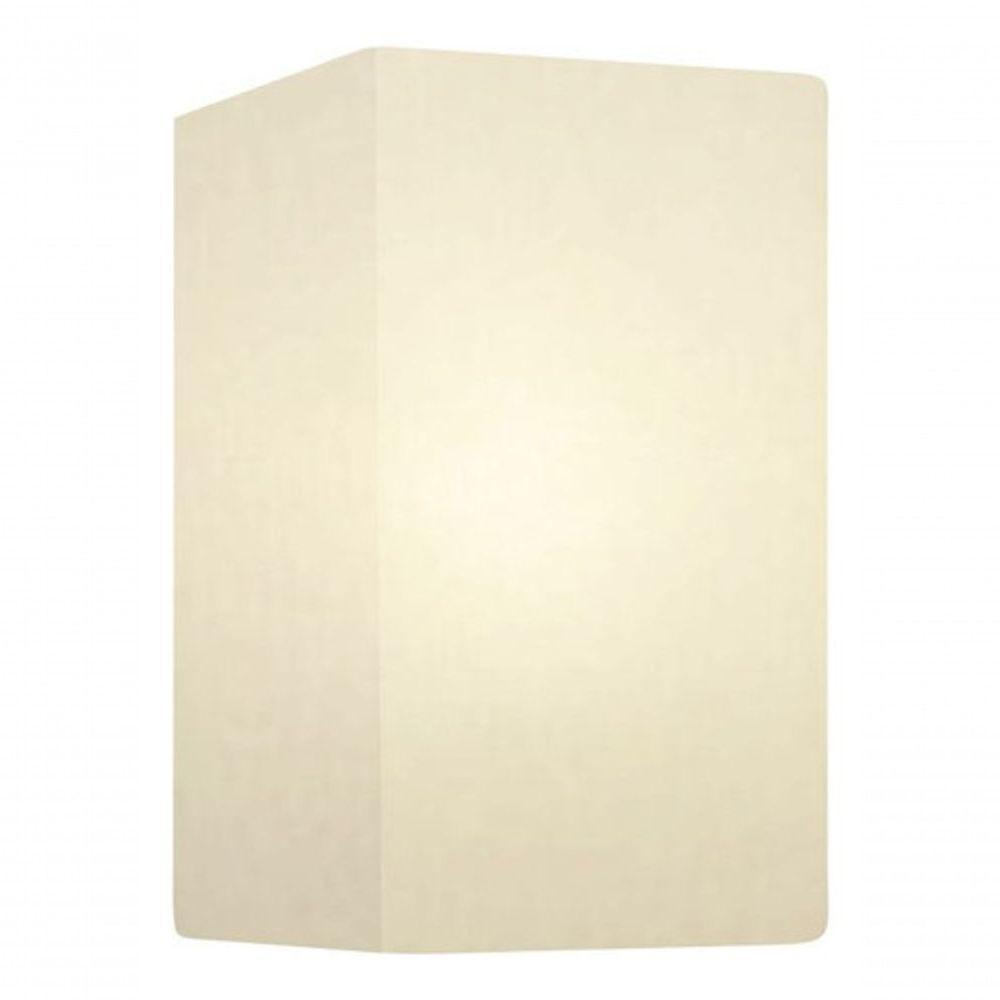 Arandela Retangular Retro Vivare Md-2002 Cúpula Em Tecido 25-16x10cm - Bivolt Branco 127-220v - 3