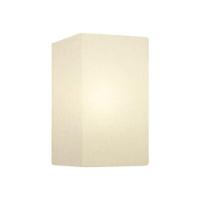 Arandela Retangular Retro Vivare Md-2002 Cúpula Em Tecido 25-16x10cm - Bivolt Branco 127-220v - 1