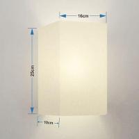 Arandela Retangular Retro Vivare Md-2002 Cúpula Em Tecido 25-16x10cm - Bivolt Branco 127-220v - 4