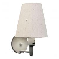 Arandela Cone Md-2013 Branco C- Inter Liga E Desl Cúpula Em Tecido Linho Bege - Bivolt