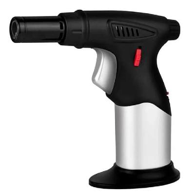Maçarico Portátil Recarregável Ultra Chama Com Acendimento Automático Regulável Multiuso Gourmet E Solda