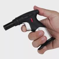 Maçarico Portátil Recarregável Ultra Chama Com Acendimento Automático Regulável Multiuso Gourmet E Solda - 3