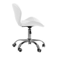 Cadeira Office Eiffel Slim Com Base Giratória E Ajustável Branco - 5