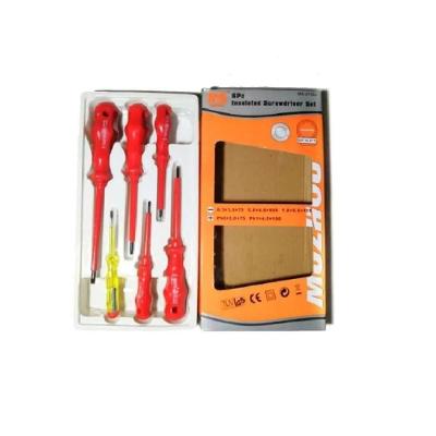 Kit Jogo De Chaves De Fenda E Philips Isoladas 1000v Imantadas 6 Peças Para Eletricista