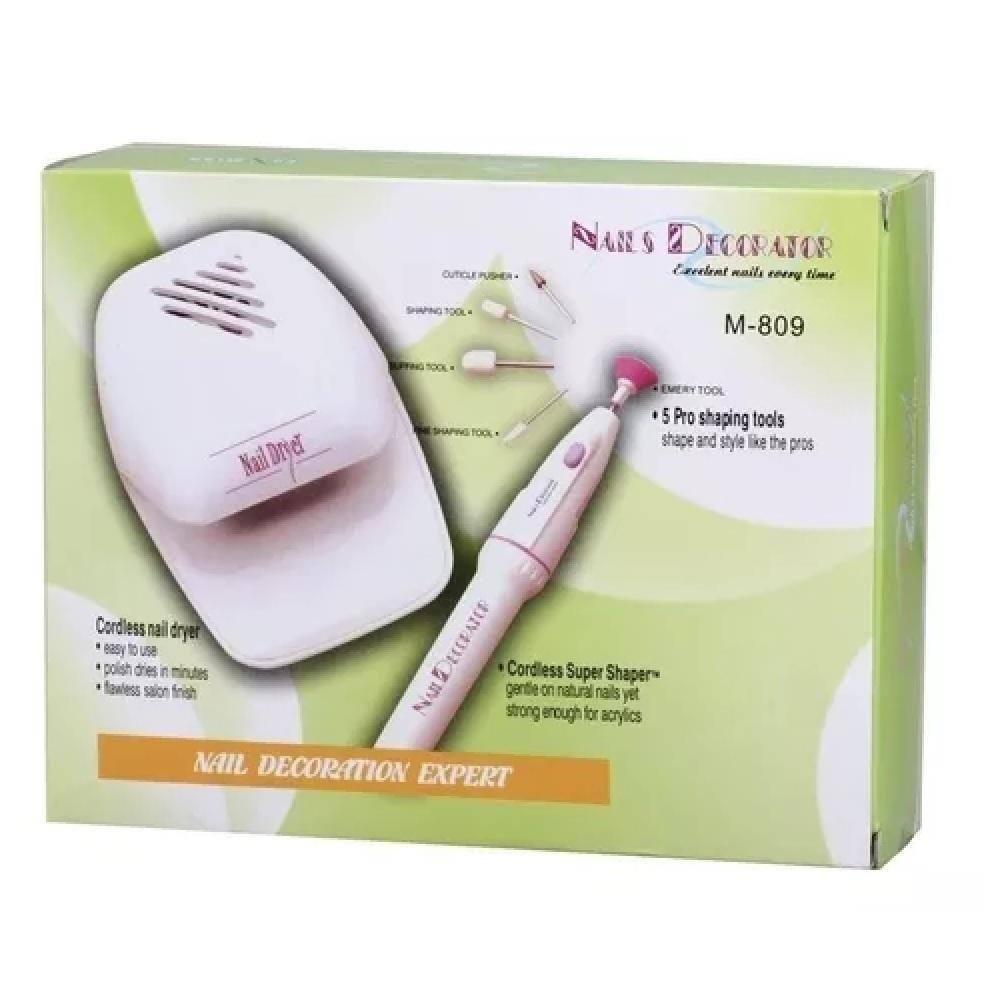 Kit Manicure Profissional Com Lixadeira Elétrica E Secador De Unhas Modela, Lixa E Seca Com Eficiência - 7