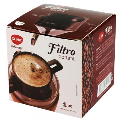 Coador Cafe Filtro Inox Portatil Mini Retratil Individual Reutilizavel Sem Papel Copo Xicara