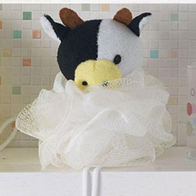 Esponja De Banho Bouton Com Bichinho Vaca Branca
