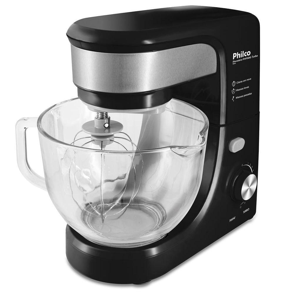 Batedeira Planetária Philco PHP500P Turbo Glass Preta 700W 220V - 3