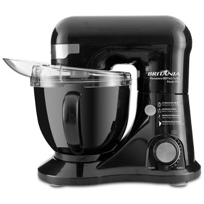 Batedeira Planetária Britânia BBP760P 4 e 5L 700W Preto 110V