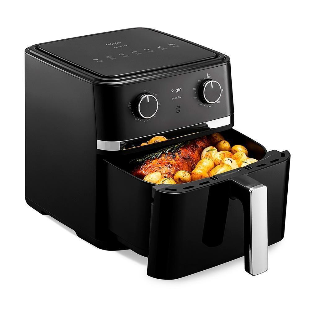 Fritadeira Elétrica Air Fryer Elgin Gran Fry 8 Litros Preto AFG80 220V - 5
