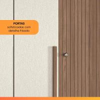 Guarda Roupas Casal Detalhes Frisados Com 6 Portas 4 Gavetas Buriti Andirá Madeirado / Areia - 3