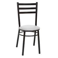 Kit 4 Cadeiras Cp81 Pintadas Pretas Treparoni Preto Com Branco - 2