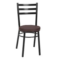 Kit 2 Cadeiras Cp80 Pintadas Pretas Debrum Treparoni Preto Com Marrom - 2