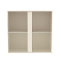 Buffet Aparador Compacto Com 2 Portas 77cm Escritório Tech - Off White E Cedro - 7