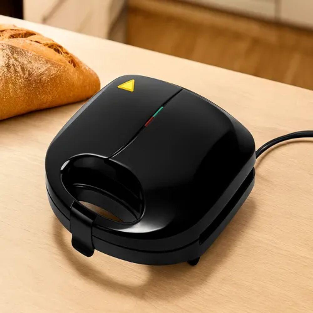 Sanduicheira Elétrica Antiaderente 750w – Lanches Rápidos, Crocantes E Sem Óleo 110V - 2