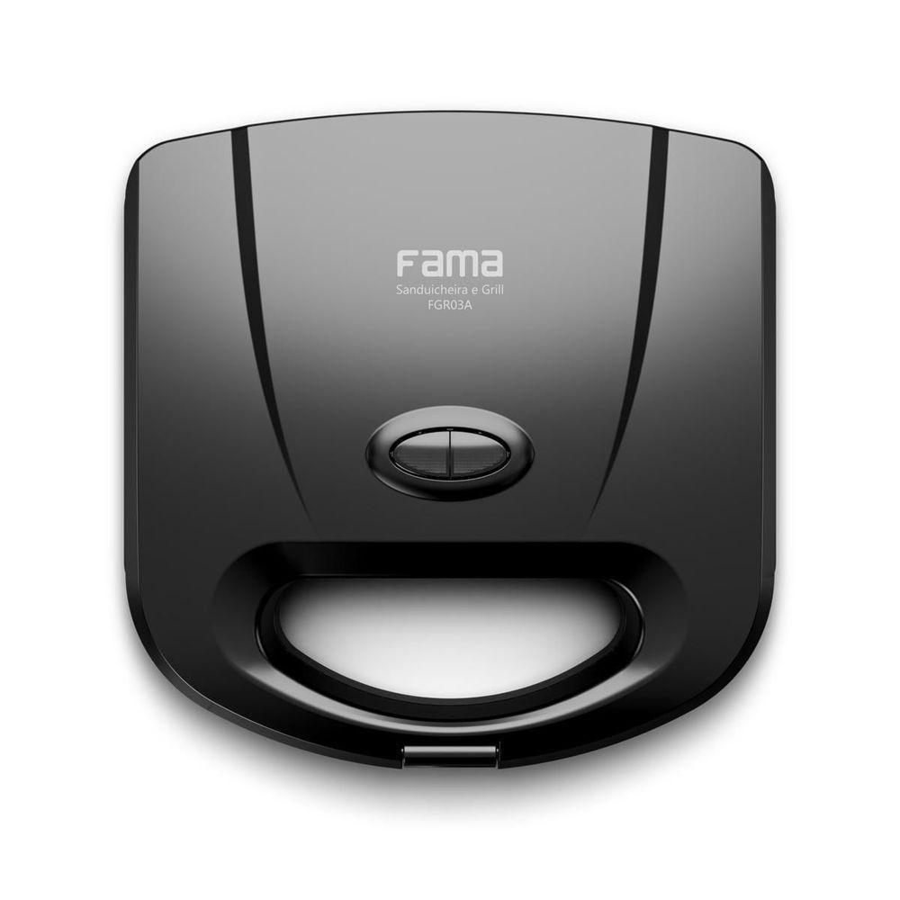 Sanduicheira E Grill Fama Dupla Resistência 750W FGR03A 220V - 1