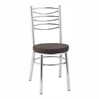 Kit 4 Cadeiras Cc34 Cromadas Debrum Treparoni Marrom - 2