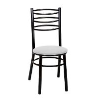 Kit 2 Cadeiras Cp33 Pintadas Pretas Treparoni Preto Com Branco - 2