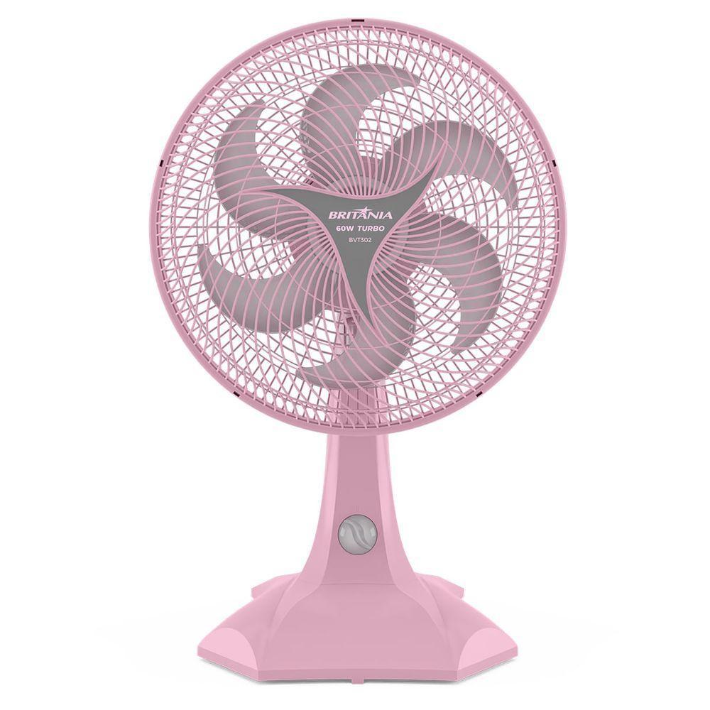 Ventilador Rosa Britânia 2 em 1 Maxx Force 60W BVT302 110V - 1