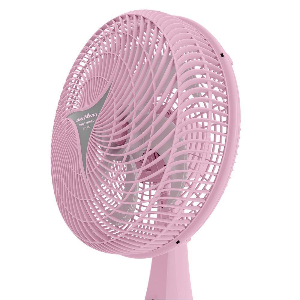 Ventilador Rosa Britânia 2 em 1 Maxx Force 60W BVT302 110V - 5