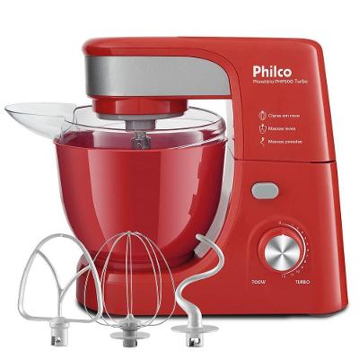 Batedeira Planetária Philco PHP500 Turbo Vermelha 700W 110V