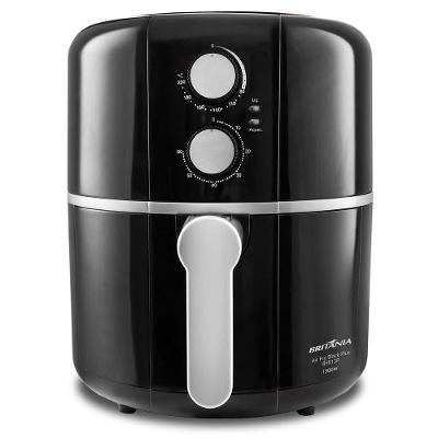 Fritadeira Air Fryer Britânia 4.5L Black Plus 1500W BFR13P 220V
