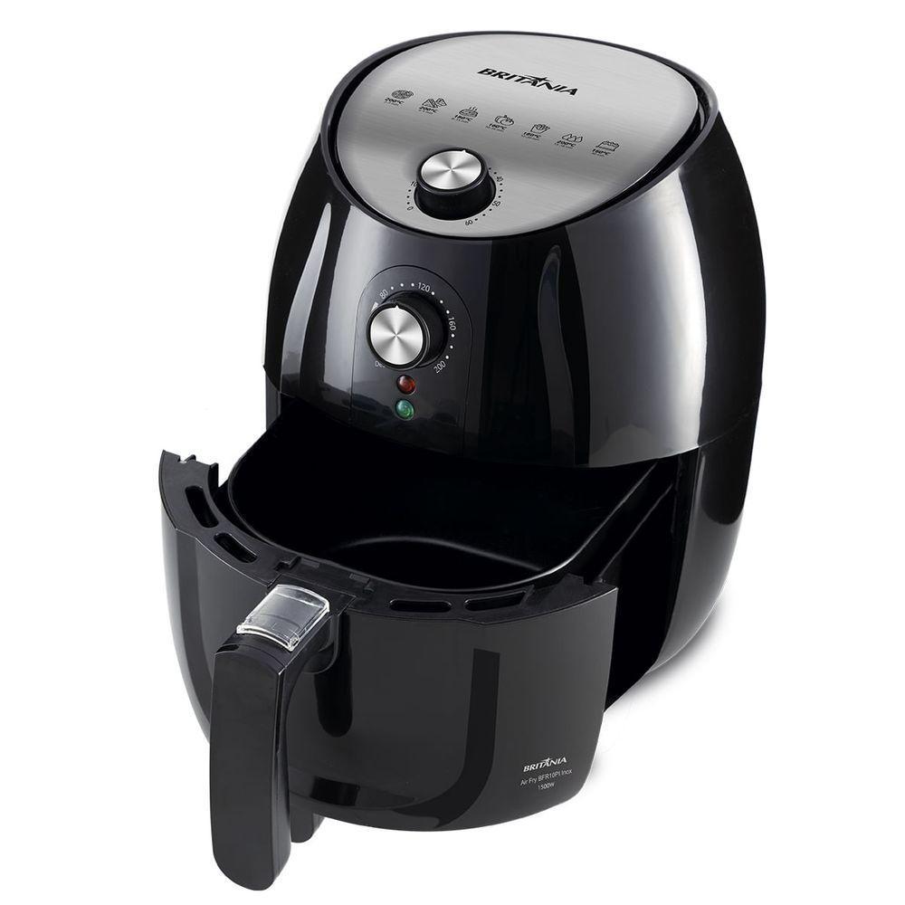 Air Fryer Britânia 4,1L 1500W Inox Sem Óleo BFR10PI 220V - 3