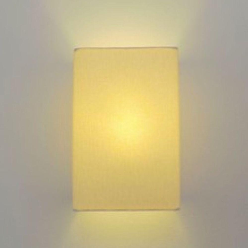 Arandela Retangular Retro Md-2029 Cúpula Em Tecido 18x10x30cm Algodão Crú - Bivolt - 2