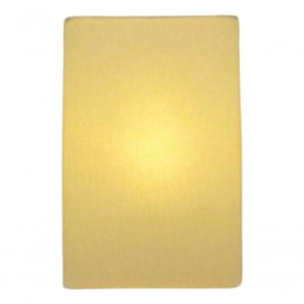 Arandela Retangular Retro Md-2029 Cúpula Em Tecido 18x10x30cm Algodão Crú - Bivolt - 4