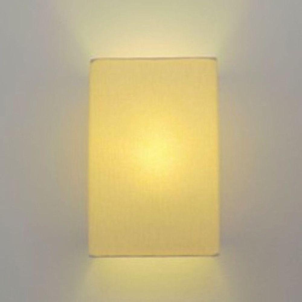 Arandela Retangular Retro Md-2029 Cúpula Em Tecido 18x10x30cm Algodão Crú - Bivolt - 5