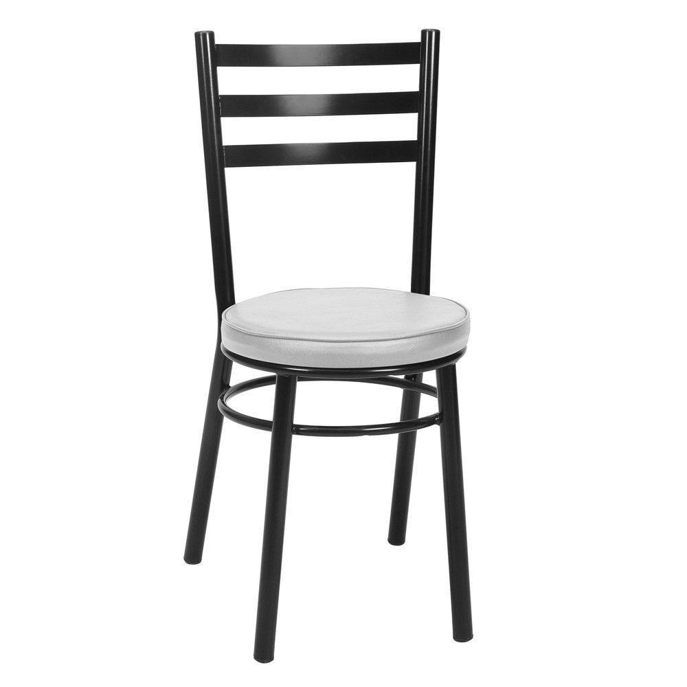 Kit 4 Cadeiras Pintadas Pretas Cp80 Debrum Treparoni Preto Com Branco - 2