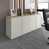 Buffet Aparador Com 4 Portas E Tampo Duplo 180cm Tundra - Fendi E Freijó - 1