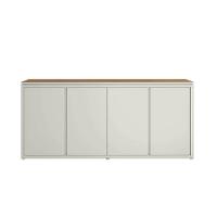 Buffet Aparador Com 4 Portas E Tampo Duplo 180cm Tundra - Fendi E Freijó - 6