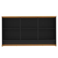 Buffet Aparador 3 Portas 136cm Com Tampo 25mm Verbena - Preto E Naturale - 5