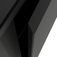 Buffet Aparador Com 4 Portas E Tampo Duplo 180cm Tundra - Preto