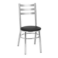 Kit 4 Cadeiras Cc81 Cromadas Treparoni Preto - 2