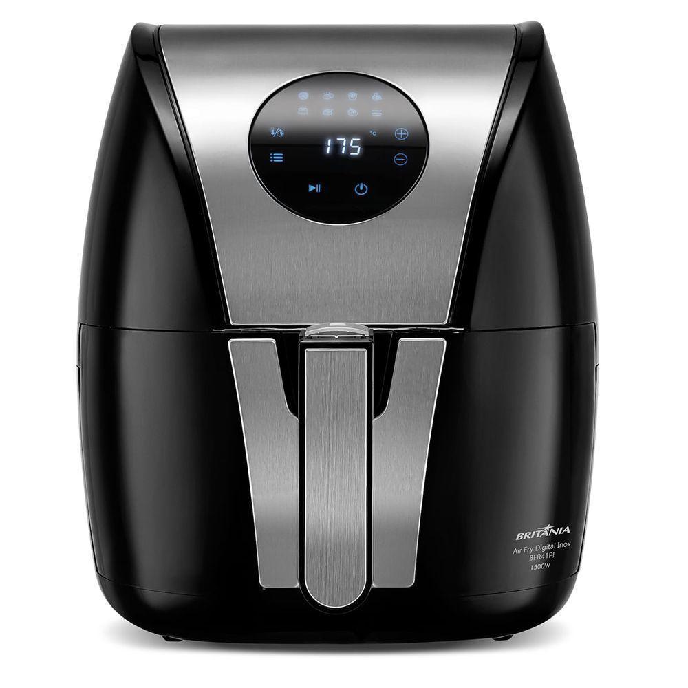 Air Fryer Britânia 5L Antiaderente Digital Inox 1500W 110V - 1
