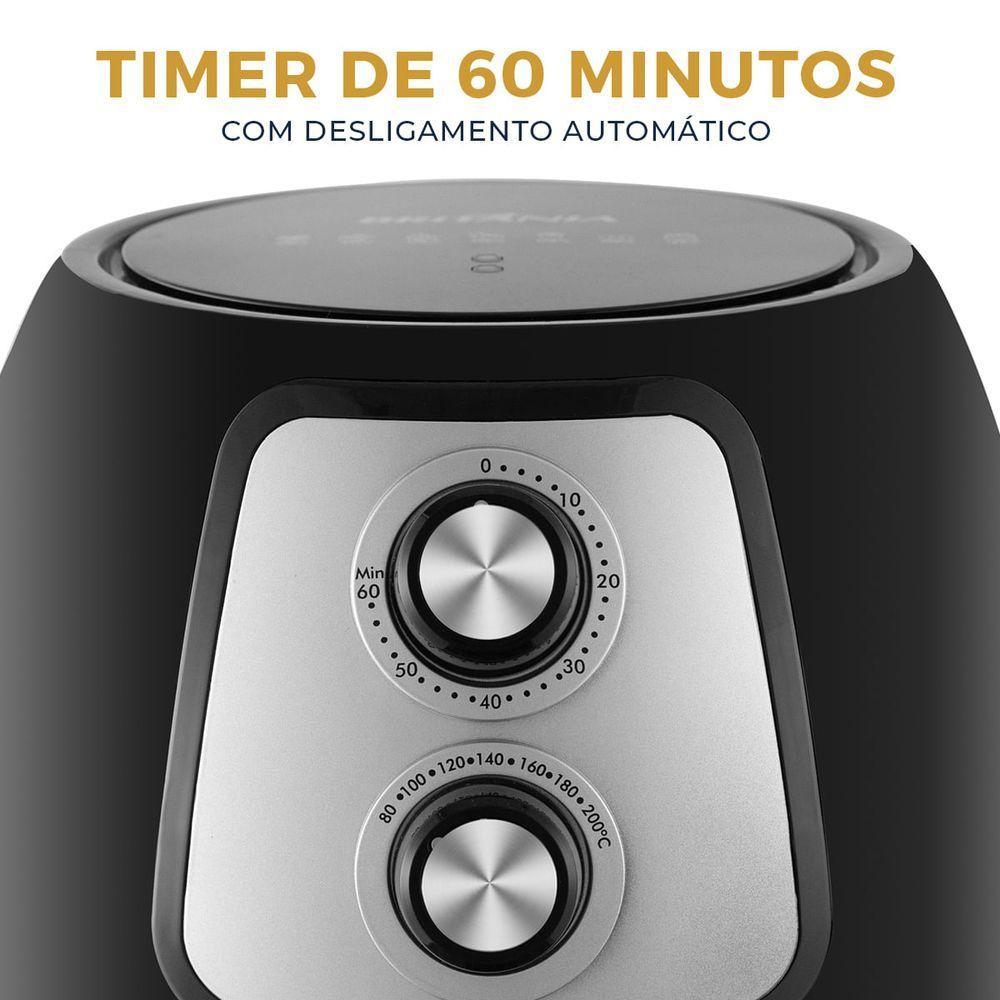 Air Fryer Britânia 4L Revestimento Antiaderente 1500W BFR21P 220V - 4