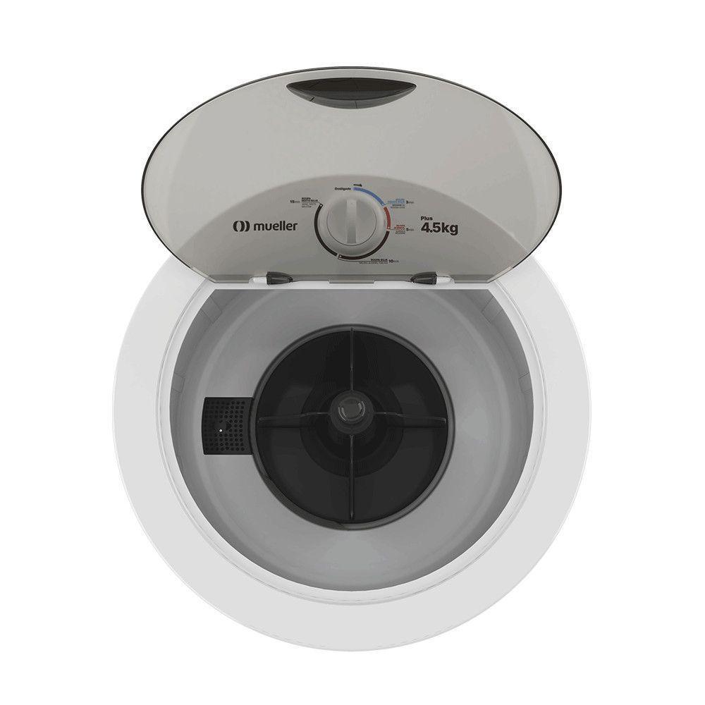 Tanquinho Plus 4.5 Kg Semiautomático Timer Mueller Branco 220V - 6