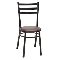 Kit 4 Cadeiras Cp81 Pintadas Pretas Treparoni Preto Com Marrom - 2