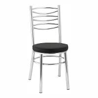 Kit 4 Cadeiras Cc34 Cromadas Debrum Treparoni Preto - 2