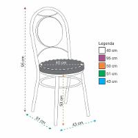 Kit 4 Cadeiras Cc10 Cromadas Debrum Treparoni Marrom - 3